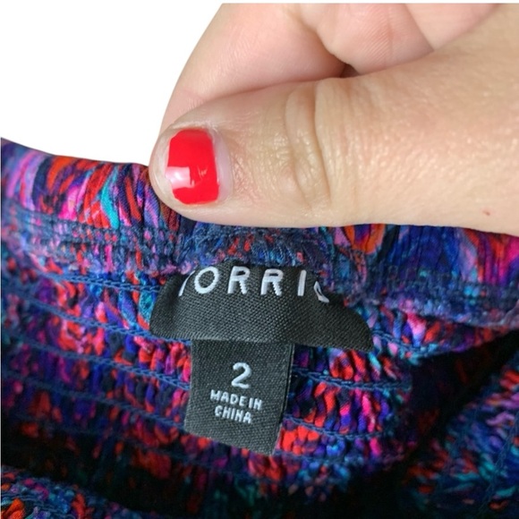 Torrid Multicolor Bright Sleeveless Maxi Dress size 2X - Picture 7 of 9